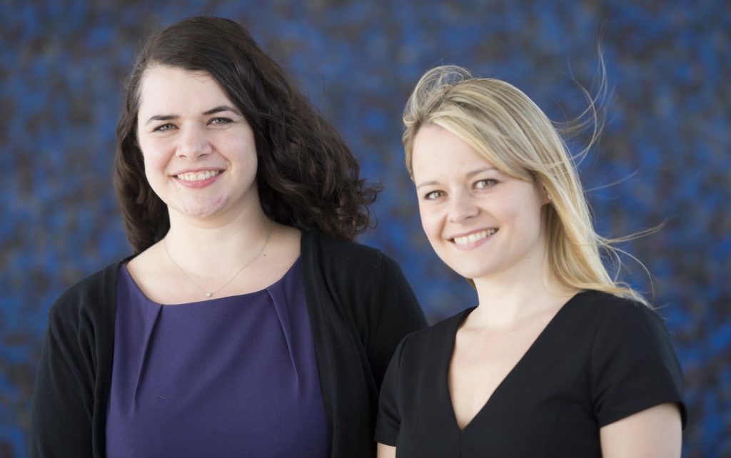Beedie School of Business PhD candidates Stefanie Beninger (left) and Karen Robson are both recipients of the Joseph-Armand Bombardier Doctoral Scholarship.