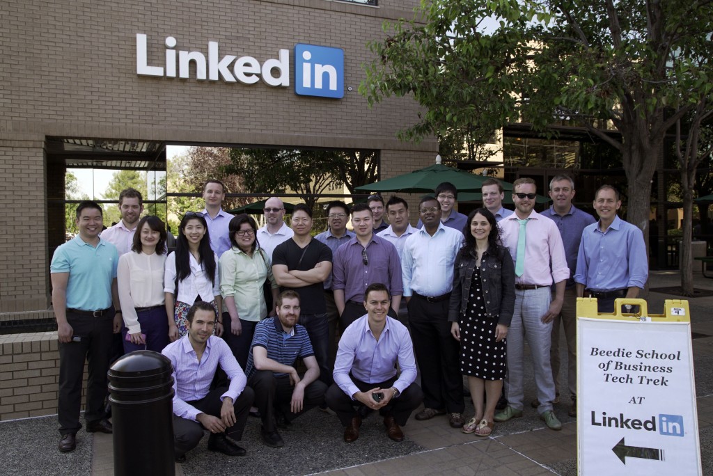 Students in the Management of Technology MBA program at the Beedie School of Business toured tech organizations in Silicon Valley.