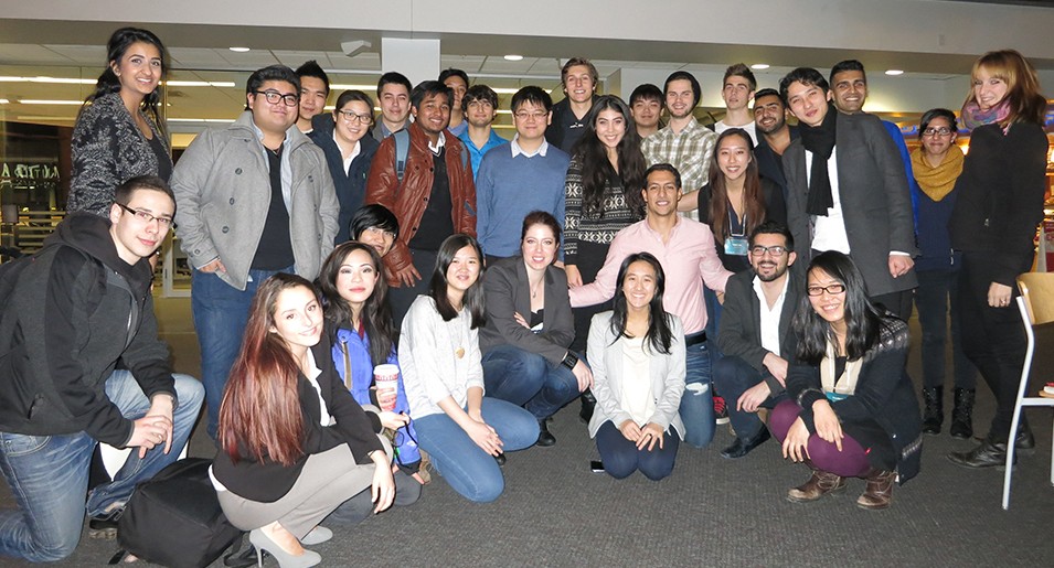 All SFU students who take BUS 238 (students from Applied Science, Arts & Social Sciences, Science, Environment and Business pictured above) can now take the Certificate in Innovation & Entrepreneurship alongside their primary degree.  