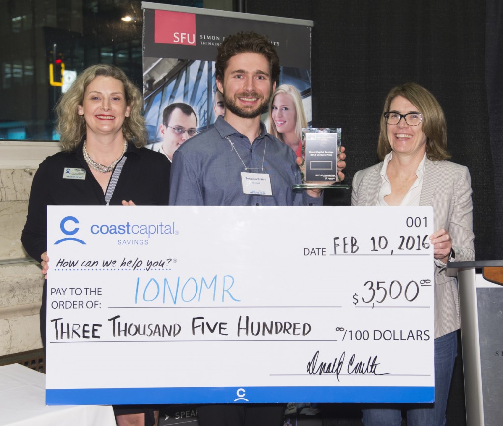 Ben Britton, a student in the Beedie School of Business’ Graduate Certificate in Science and Technology Commercialization, was the winner at the fifth annual Coast Capital Savings Venture Prize. 