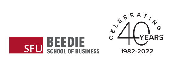 SFU Beedie Logo 40th anniversary