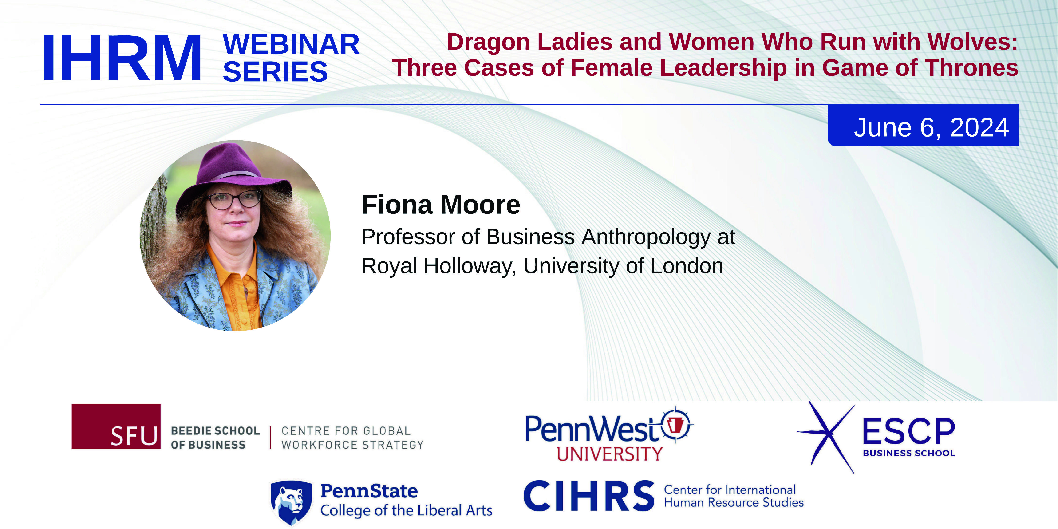IHRM Webinar with Fiona Moore