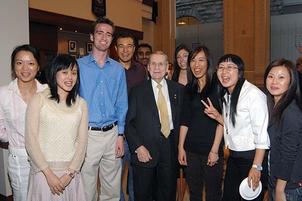 John Ellis with MBA students, 2007